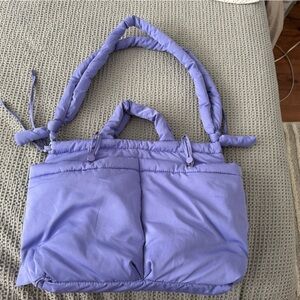 Periwinkle Blue Bandeau Bikini Top with Ruched Detail